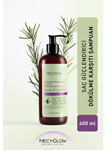 Biberiye Dökülme Karşıtı Şampuan Parlaklık Verici Etki 400 ml Unisex Kullanıma Uygun