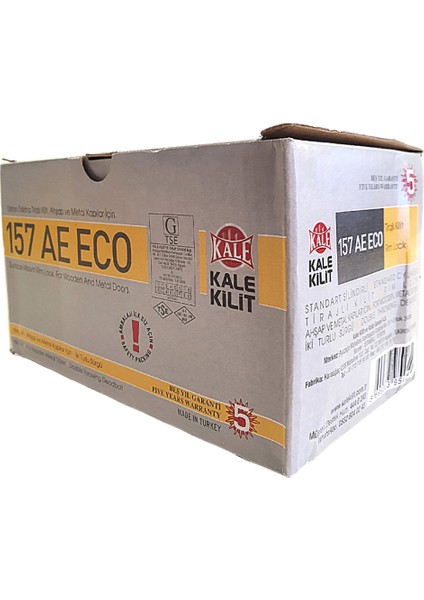 Kale 157AE Si̇li̇ndi̇rli̇ Ti̇rajli Demi̇r Kapi Ki̇li̇di̇-Köşeli̇-Si̇yah-Eco (14 - 52MM) indirimleri