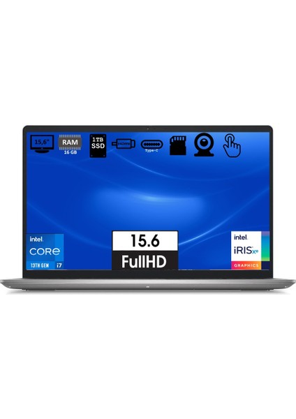 Inspıron 3530 Por I7 1355U 16GB 1tb 15.6 Ubuntu I35301018TU Taşınabilir bilgisayar