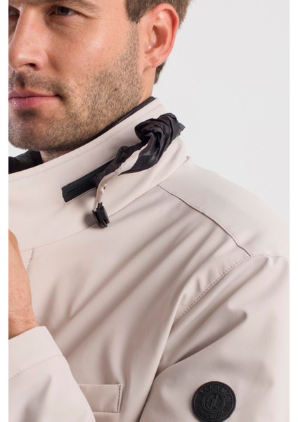 Taş Comfort Fit Gizli Kapüşonlu Mont