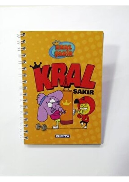 Kral Şakir A6 Not Defteri Eğlenceli Tasarım ve Kaliteli Kağıt ile 1 Adet
