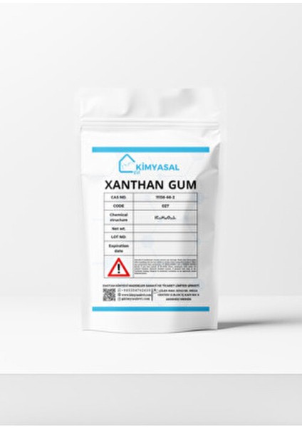 Ksantan Gam Kıvam Arttırıcı Hammadde 100G Sarımsı Toz Formunda modelleri