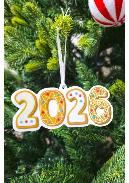 2025 Yazılı Yılbaşı Süsü Özel Üretim Akrilik 6x14 cm modelleri