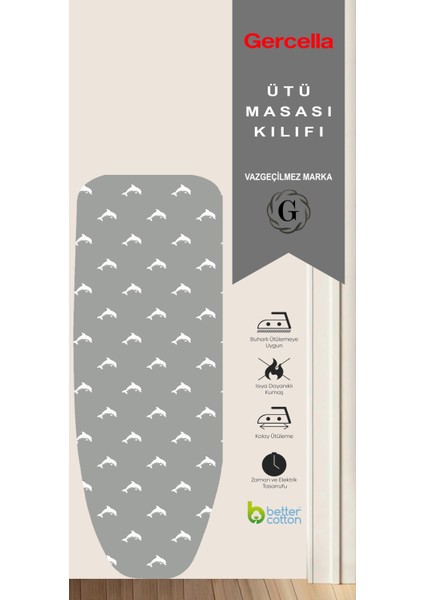 COMFORT YUNUS GRİ ÜTÜ MASASI KILIFI BEZİ ÖRTÜSÜ IRONING BOARD COVER EV GEREÇLERİ