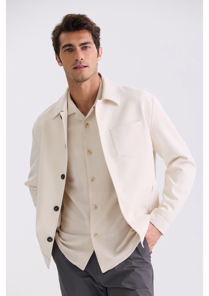 Krem Slim Fit Bebe Yaka Mevsimlik Mont indirimleri