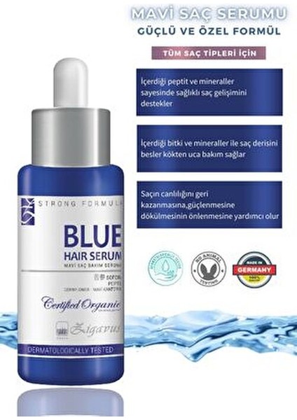 Mavi Saç Bakım Serumu Dökülme Karşıtı Bitki Özlü 3x33 ml Tüm Saç Tipleri İçin modelleri