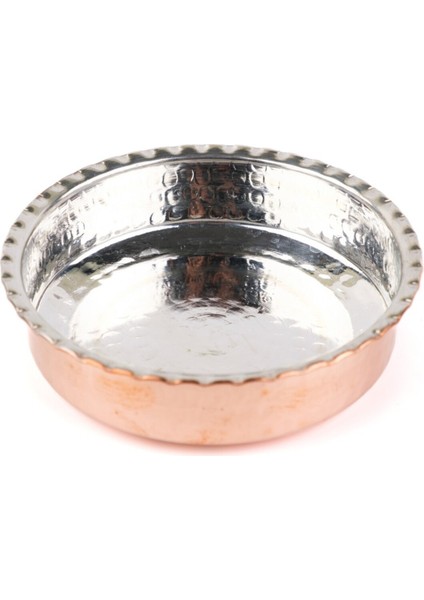 Bakır Tabak Kahvaltılık Çerezlik 3'lı Set 11.5 cm