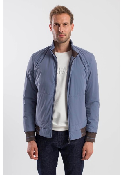 Mavi Comfort Fit Dik Yaka Mont indirimleri