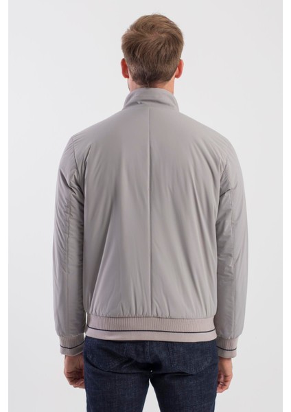 Taş Comfort Fit Dik Yaka Mont