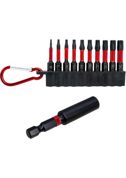 6442 Manyetik Torx Bits Uç Seti T6-T40 (11 Parça)