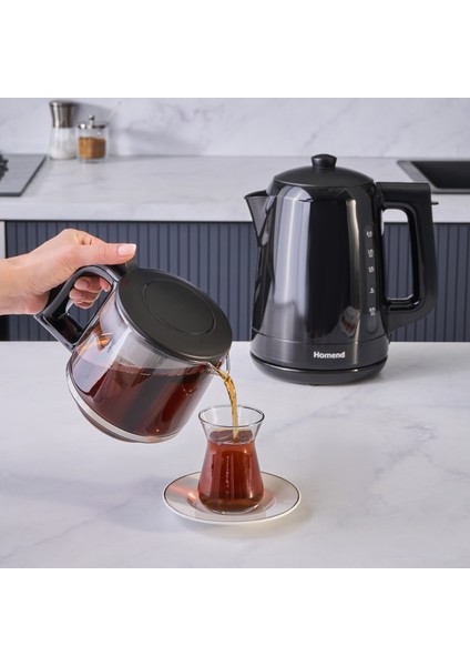 Royaltea 1756H Plastik Çay Makinesi - Siyah - 1800 Watt modelleri