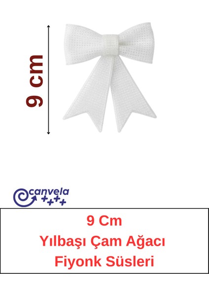 2 Adet 9 cm Yılbaşı Çam Ağacı Fiyonk Süsleri Hediye Paketi ve Kapı Süsü Süsleme fiyatları