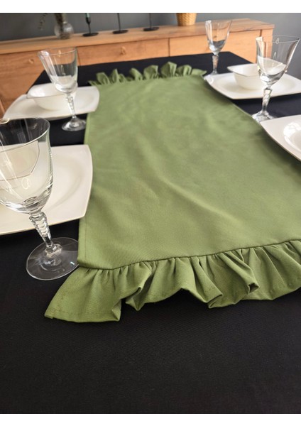 Iki Tarafı Fırfırlı Runner - Sıvı Itici Özlliğe Sahip indirimleri