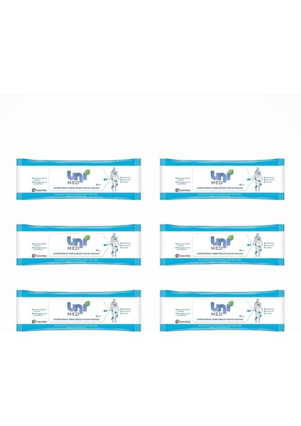 Antibakteriyel Vücut Yıkama Havlusu 50'li Paket x 6 Paket fiyatları