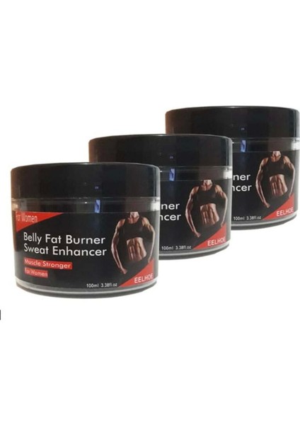 Belly Fat Burner For Women Kadın Bel Hızlı Yağ Giderici Krem 100 ml x 3 Adet