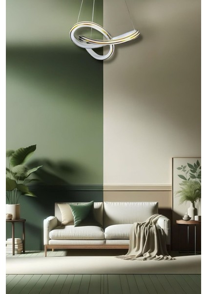 Nadya White Gold Tek Renk Modern Sarkıt LED Avize fırsatları