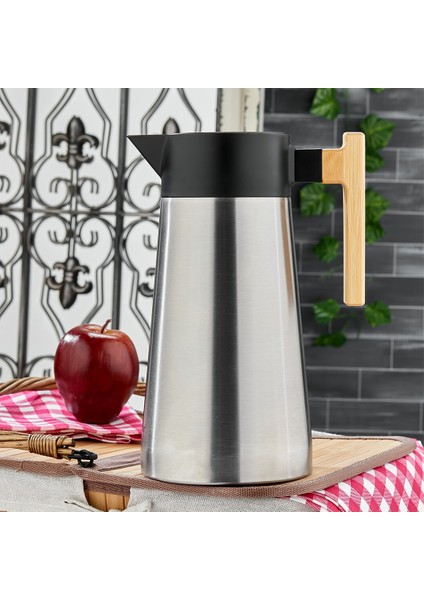 2lt Bambu Sap Çelik Termos Inox Serisi 12 Saat Sıcak - 24 Saat Soğuk Çift Contalı Kapak (5051)