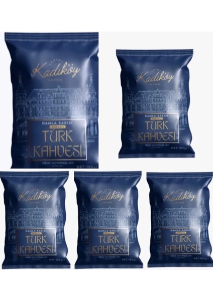 Tarihi Kadıköy Damla Sakızlı Türk Kahvesi 100GR X5ADET