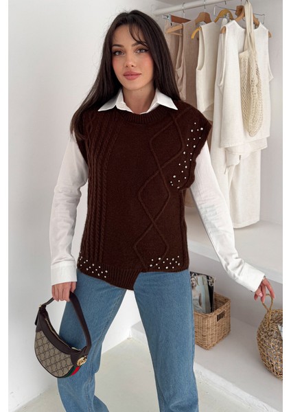 Kadın Asimetrik Örgü Süveter – Dokulu & Zamansız Stil fiyatları