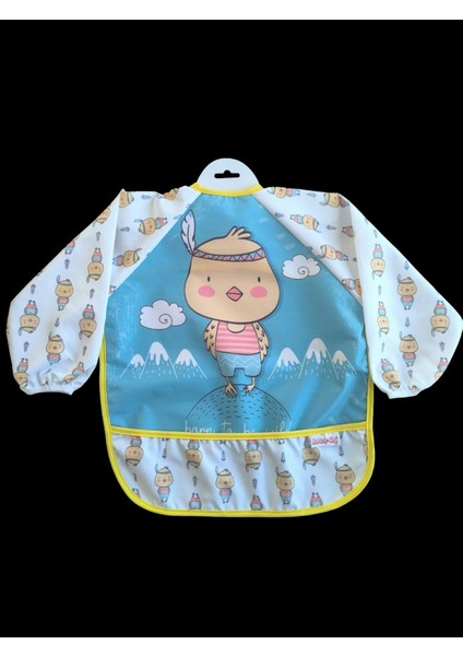 Laura Baby Uzun Kollu Sıvı Geçirmez Mama ve Aktivite Önlüğü