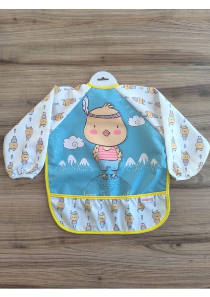 Laura Baby Uzun Kollu Sıvı Geçirmez Mama ve Aktivite Önlüğü