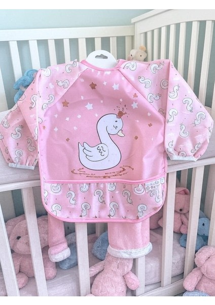 Laura Baby Uzun Kollu Sıvı Geçirmez Mama ve Aktivite Önlüğü