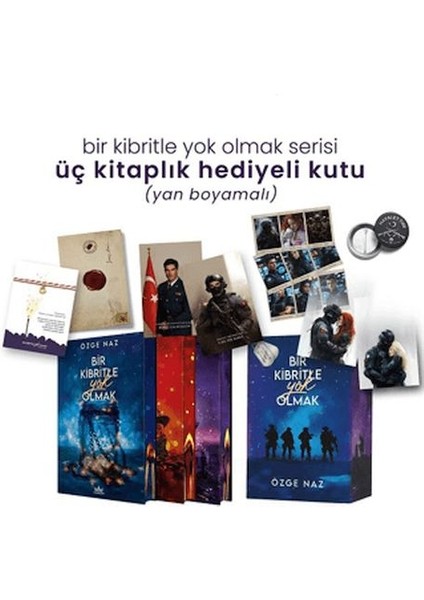 Bir Kibritle Yok Olmak Serisi - Üç Kitaplık Yan Boyamalı Hediyeli Kutu
