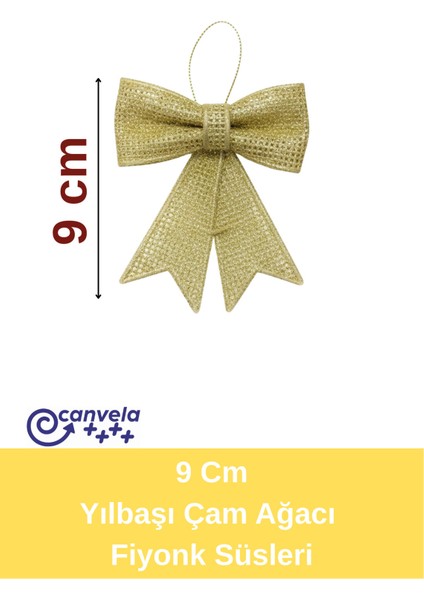 2 Adet 9 cm Yılbaşı Çam Ağacı Fiyonk Süsleri Hediye Paketi ve Kapı Süsü Süsleme fiyatları