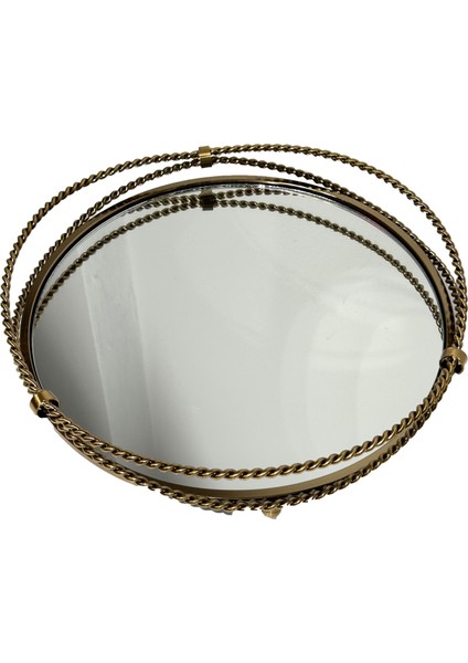 Eskitme Metal Halkalı Yuvarlak Tepsi indirimleri