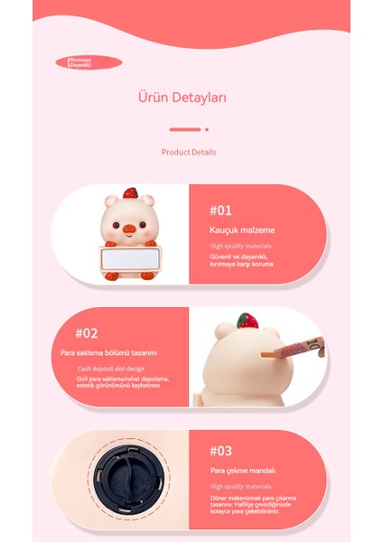 2025 Yeni Model Sevimli Hayvanlı Yazılabilir ve Mesaj Yazılabilen, Tasarruf Alışkanlığı Kazandıran Çocuk Kavanozu (Yurt Dışından) fiyatları