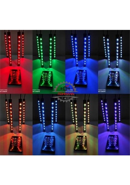 Toyota Corolla 2007-2008-2009-2010-2011-2012 Ayak Altı LED 12 Ledli Lamba Sese Duyarlı LED Müziğe Duyarlı LED