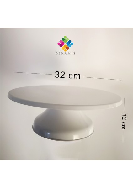 Dönen Pasta Sıvama Standı 360' Dönebilen Pasta Standı + 10'lu Krema Sıkma Torbası indirimleri
