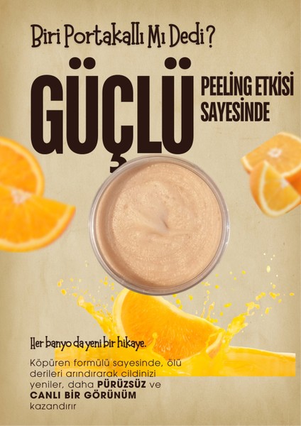Colorido Portakallı Body Scrub Besleyici Arındırıcı Nemlendirici Vücut Peelingi 300 ml modelleri