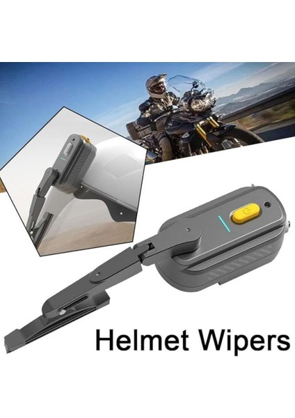 Motorcu Kask Için Silecek Şarjlı Su Geçirmez Motorcu Kaskı Yağmur Sileceği fırsatları