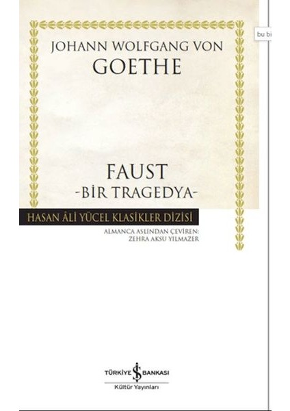 Faust-Bir Tragedya - Hasan Ali Yücel Klasikleri -Ciltli