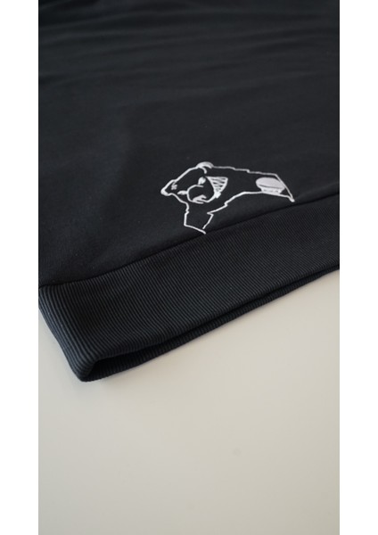 Basıc Oversıze Hoodie Sweatshirt Siyah modelleri