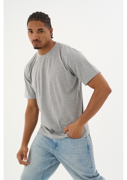 Erkek %100 Organik Pamuklu Yumuşak Dokulu Comfort Fit Bisiklet Yakalı T-Shirt E222 modelleri