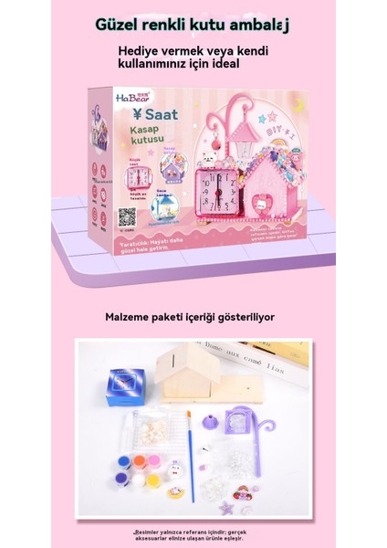 Masaüstü Mini Gece Lambası Saat Kumbara, Çalar Saat Gece Lambası, Boyama ve Dıy Yapımı (Yurt Dışından) fırsatları