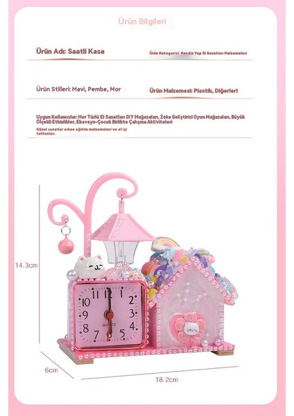 Masaüstü Mini Gece Lambası Saat Kumbara, Çalar Saat Gece Lambası, Boyama ve Dıy Yapımı (Yurt Dışından) indirimleri