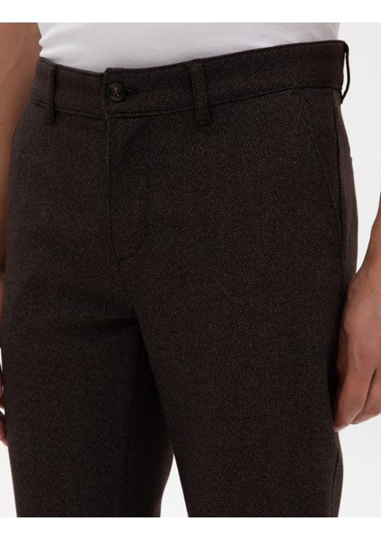 Erkek Kahverengi Slim Fit Kanvas Pantolon 50317275-VR029 indirimleri