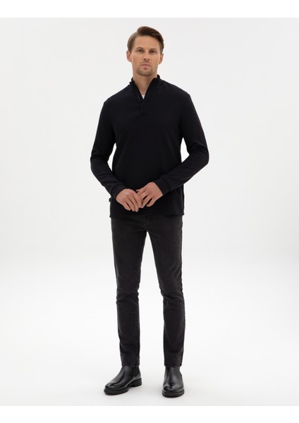 Erkek Gri Slim Fit Jean Pantolon 50317292-VR024