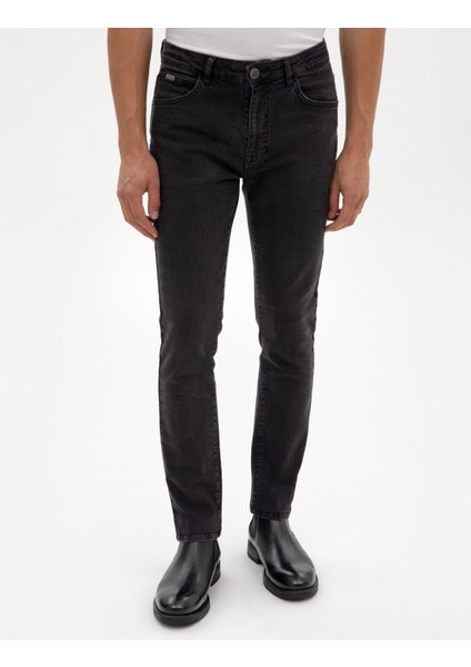 Erkek Gri Slim Fit Jean Pantolon 50317292-VR024 fiyatları