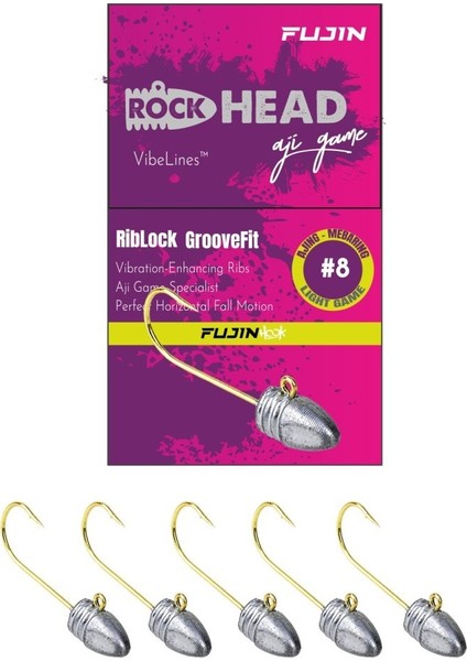 Rock-Head 8no Aji Game Jighead