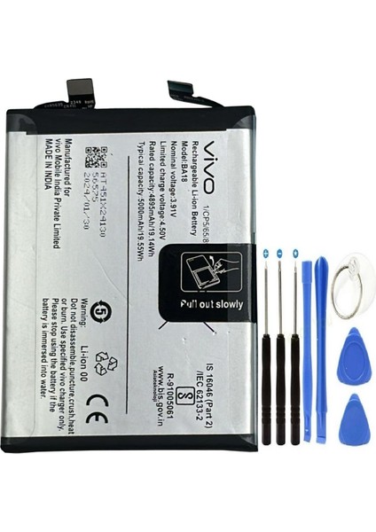 Vivo V30 Pil Batarya BA18 +Tamir Seti