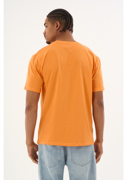 Erkek %100 Organik Pamuklu Yumuşak Dokulu Comfort Fit Bisiklet Yakalı T-Shirt E222