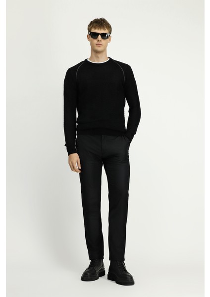 Bisiklet Yaka Regular Fit Desenli Triko Kazak fiyatları