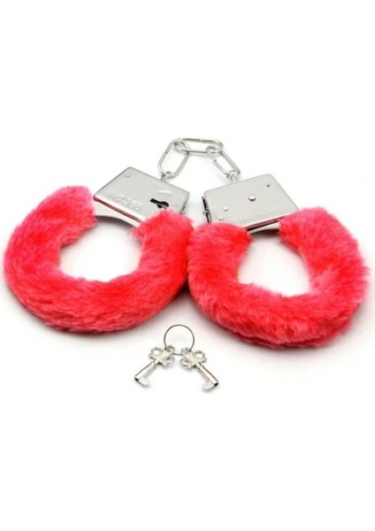 Samur Kırmızı Tüylü Aşk Kelepçesi