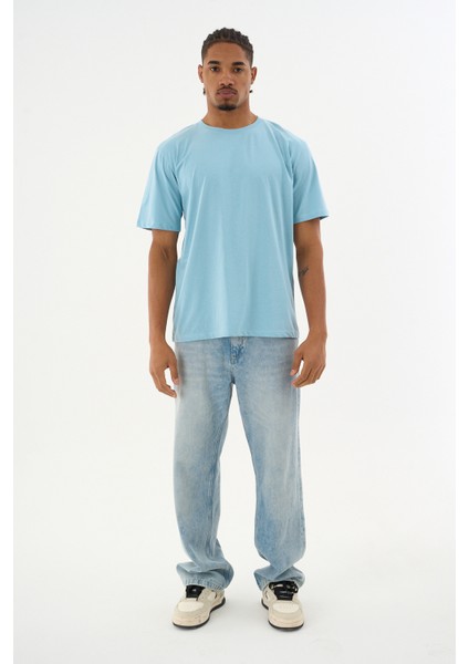 Erkek %100 Organik Pamuklu Yumuşak Dokulu Comfort Fit Bisiklet Yakalı T-Shirt E222 fiyatları
