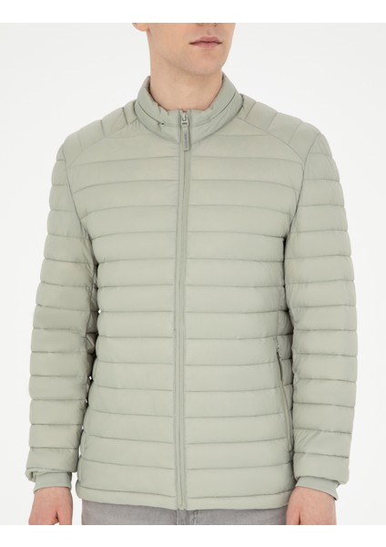 Erkek Yeşil Şişme Mont 50285384-VR016