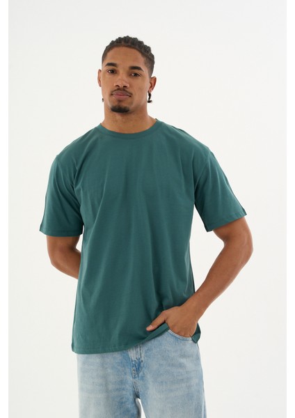Erkek %100 Organik Pamuklu Yumuşak Dokulu Comfort Fit Bisiklet Yakalı T-Shirt E222